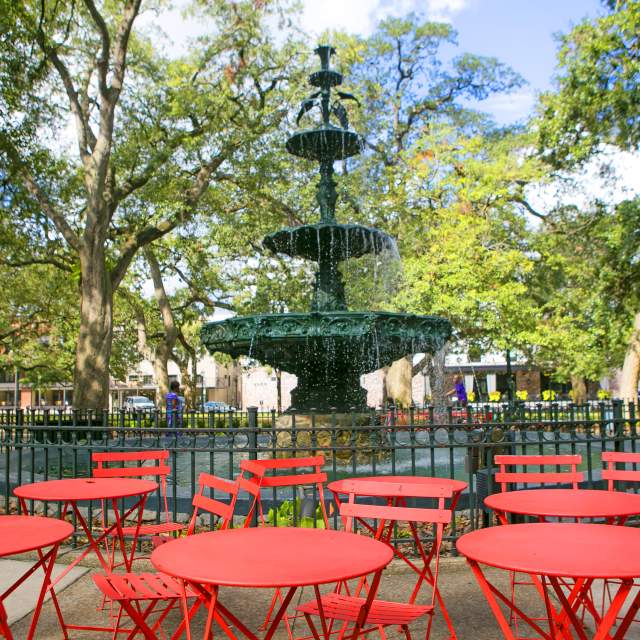 Bienville Square Fountain In Mobile, AL