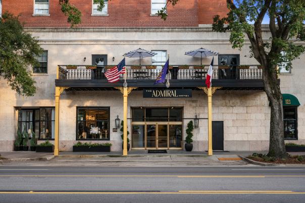 The exterior of Admiral Hotel