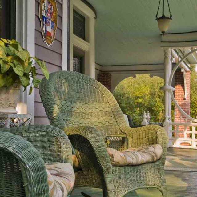 front porch of a historic home in mobile alabama