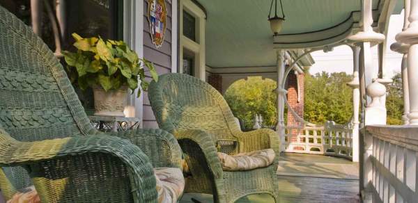 front porch of a historic home in mobile alabama