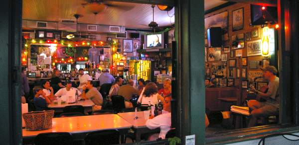 people listening to music in a restaurant in mobile al