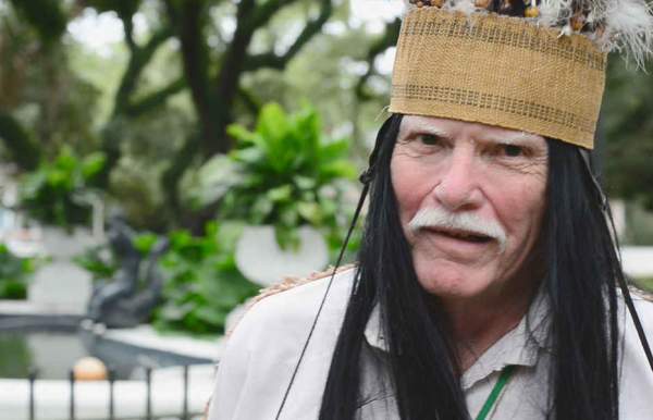 a man dressed as Joe Cain