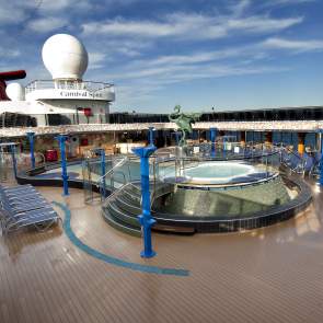Carnival Spirit upper deck and pool