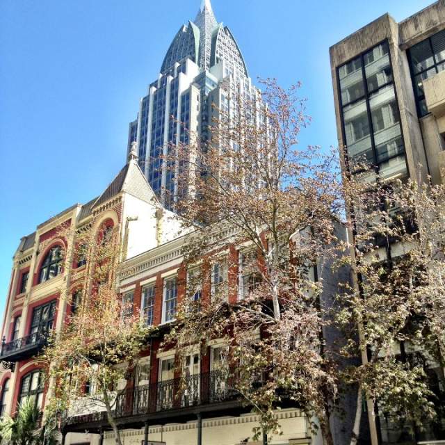 Dowtown Mobile beautiful day