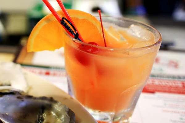 cocktail with an orange slice