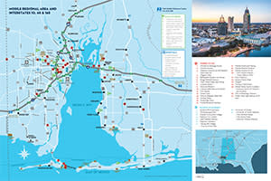 Map of Mobile and Baldwin Counties