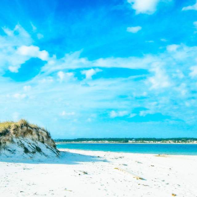 a sunset at dauphin island beach