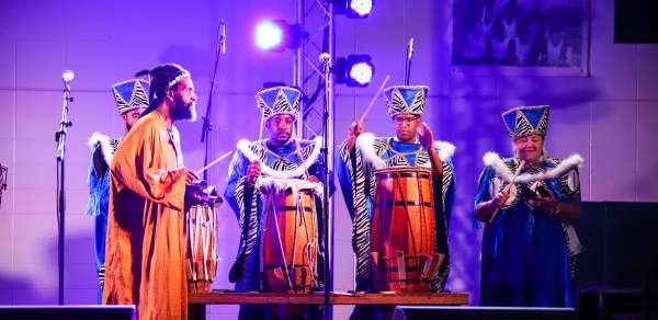 four men in historical African American dress