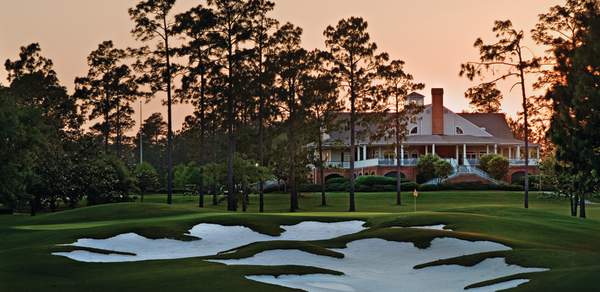 Sand trap at the golf course