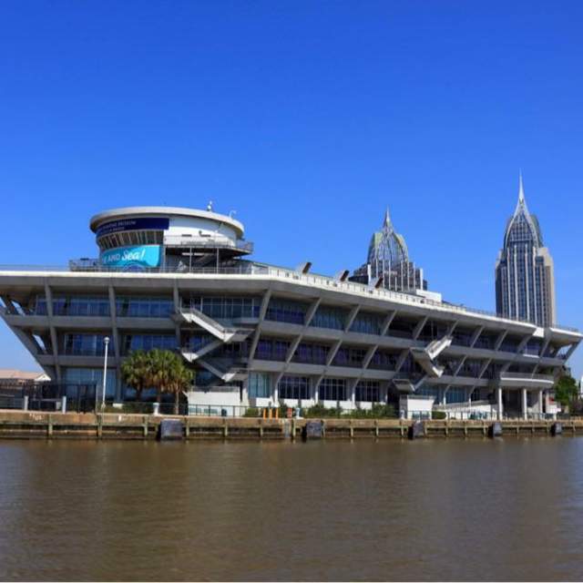 Exterior of the National Maritime Museum of the Gulf of Mexico