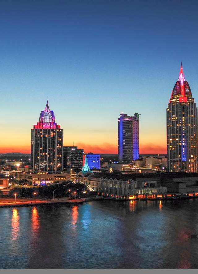Skyline Sunset Of Mobile, AL