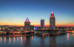 Skyline Sunset Of Mobile, AL