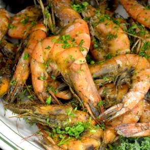 Plate of shrimp