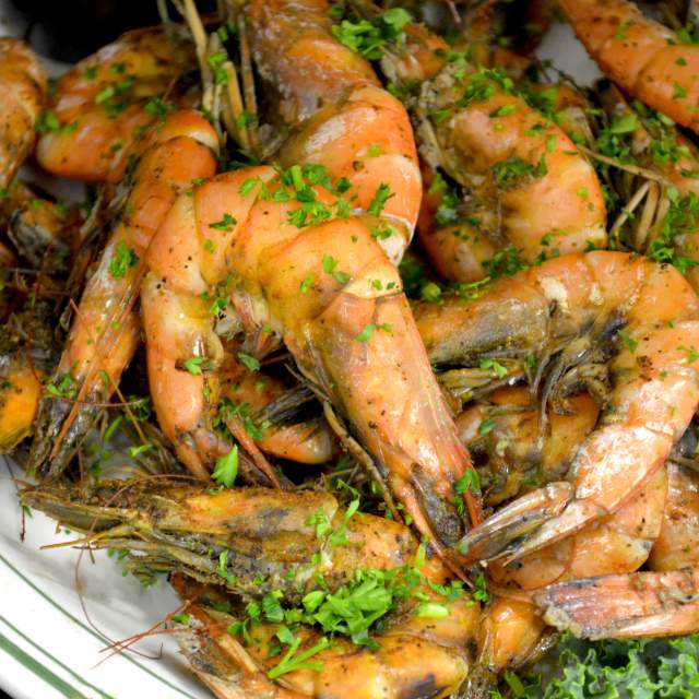 Plate of shrimp