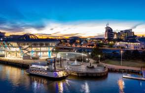 Perdido Queen docked at Cooper Riverside Park