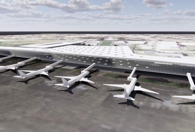 Mobile International Airport Hanger Rendering