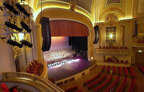 theater stage view from balcony