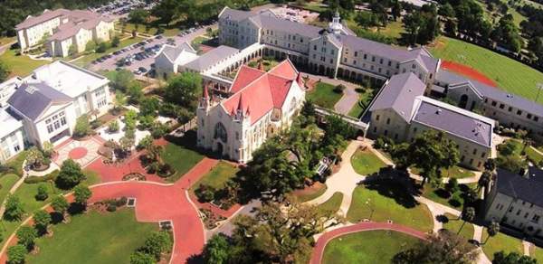 Aerial view of Spring Hill College