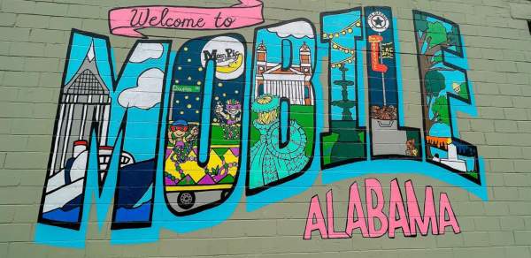 Mural - Welcome to Mobile Alabama