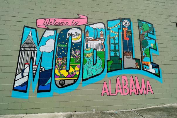 Mural - Welcome to Mobile Alabama