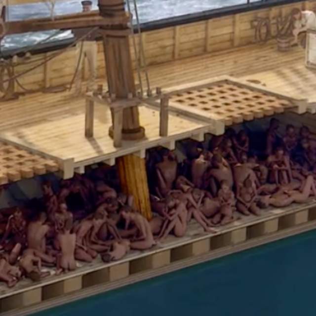 diagram of the Clotilda slave ship