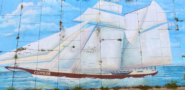 A Mural In Mobile, AL featuring the Clotilda