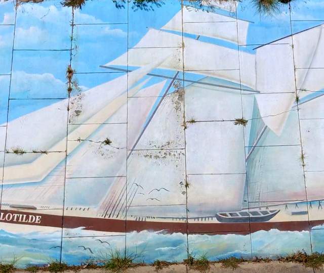 A Mural In Mobile, AL featuring the Clotilda