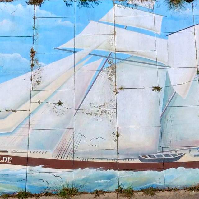 A Mural In Mobile, AL featuring the Clotilda