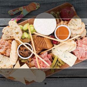 Board of meats and cheeses