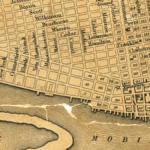 antique map of Mobile